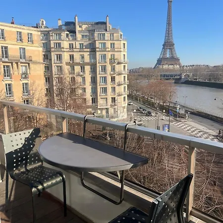 Daire Luxury View Eiffel Tower 16th Trocadero